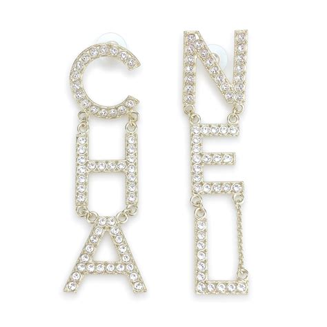 how much for chanel earrings|chanel earrings letters price.